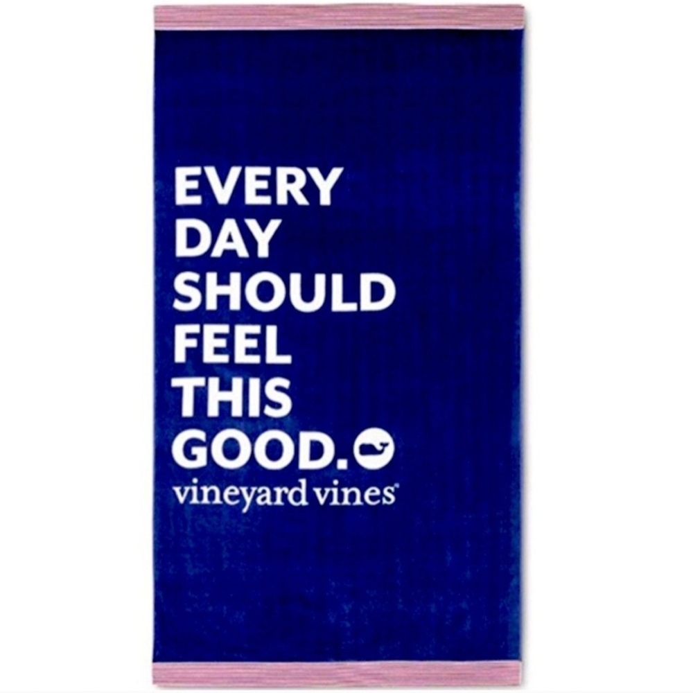 Vineyard Vines For Target Navy Blue and Red Beach Towels - Set of 2